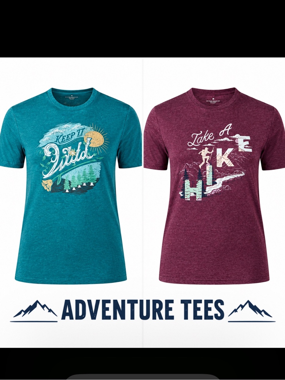 Two Outdoorsy Women’s T-Shirts